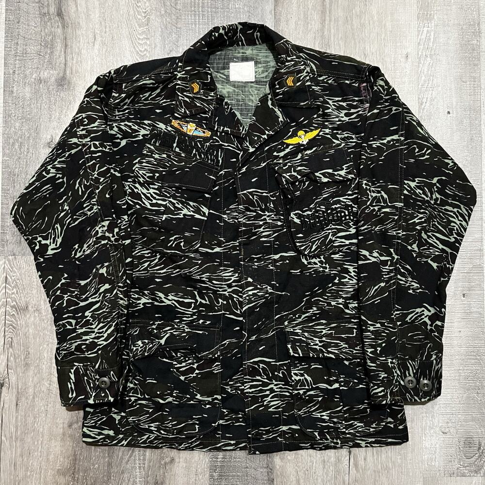 Royal Thai Army 70s Military Shadow Tiger Stripe Jacket Special Forces/Airborne